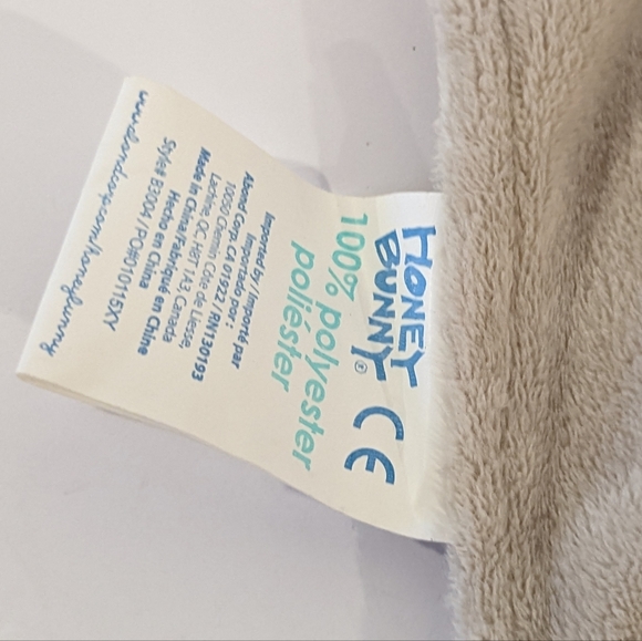 Honey Bunny grey mouse security blanket lovey - Picture 8 of 8